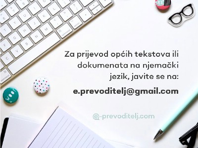 oglasi, PRIJEVOD - NJEMAKI JEZIK